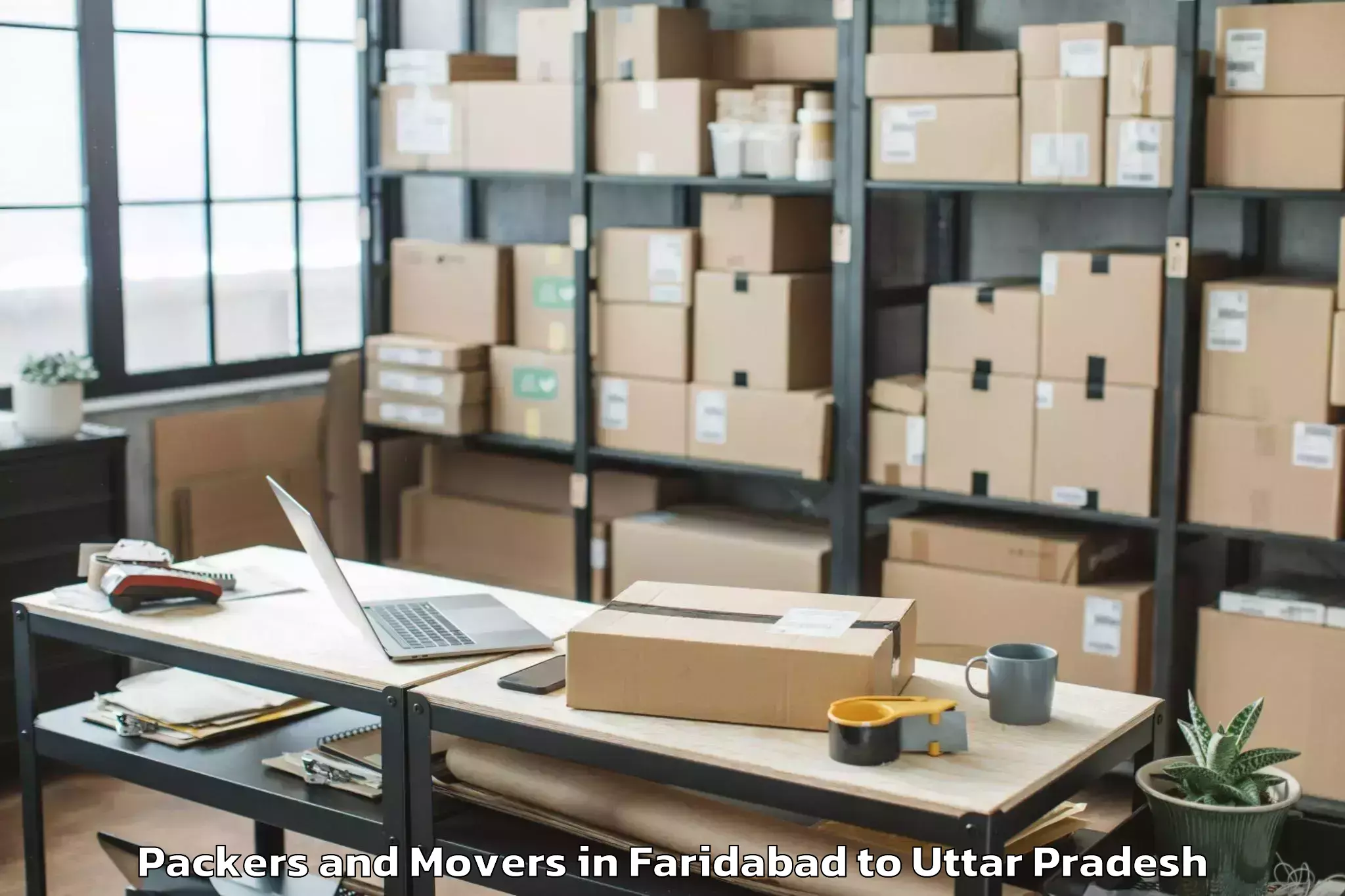 Faridabad to Handiya Packers And Movers